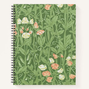 William Morris Sweet Pea Floral Design Notizbuch