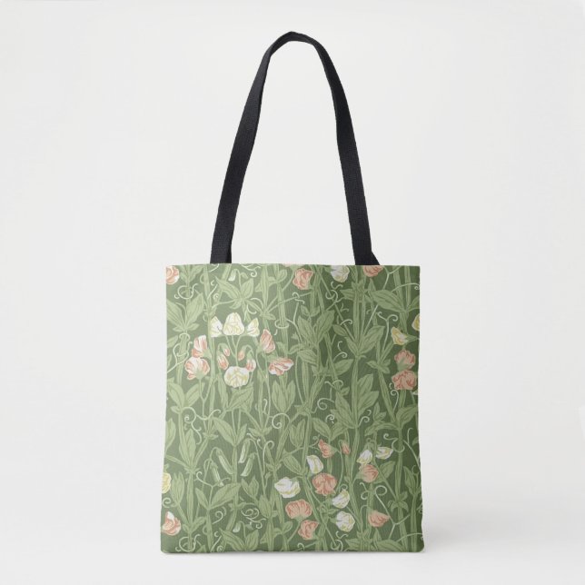 William Morris Sweet Pea Floral Design Tasche (Vorderseite)