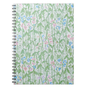 William Morris Sweet Pea Floral Pattern Classic Notizblock