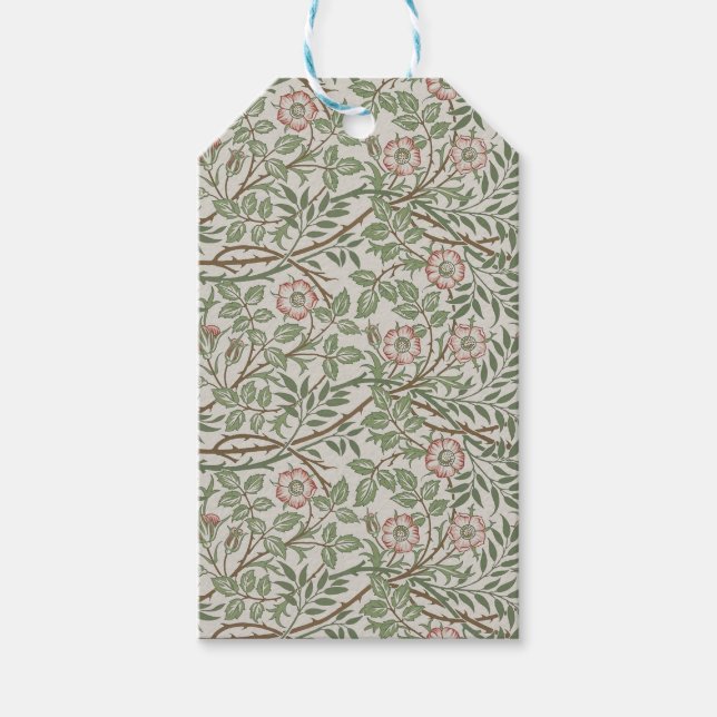 William Morris Sweetbriar Blumenmuseum Geschenkanhänger (Vorderseite)