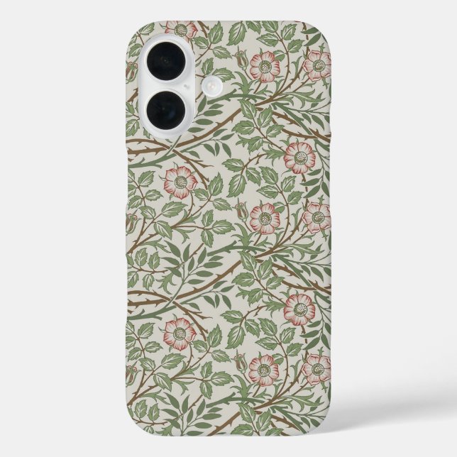 William Morris Sweetbriar Blumenmuseum iPhone 16 Hülle (Rückseite)