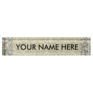 William Morris Sweetbriar Blumenmuseum Namensplakette