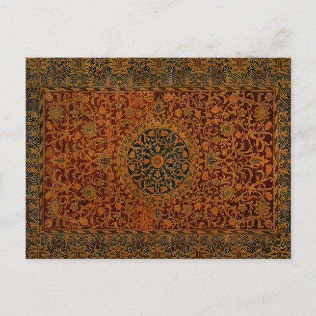 William Morris Tapestry Carpet Rug Postkarte (Vorderseite)