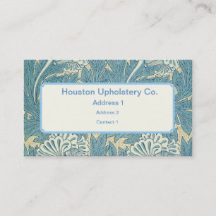 William Morris-Tapeten-Entwürfe Visitenkarte