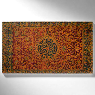 William Morris Teppich Teppichboden Namenschild