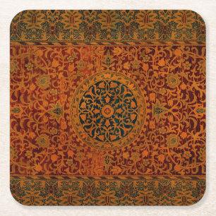 William Morris Teppich Teppichboden Rechteckiger Pappuntersetzer