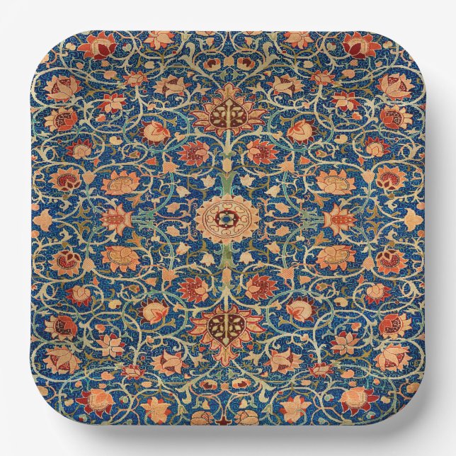 William Morris Teppichdesign Pappteller (Vorderseite)