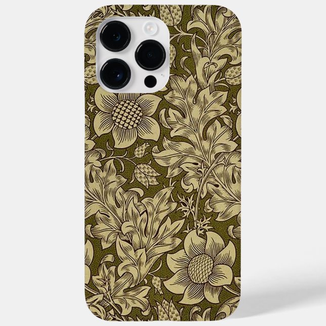 William Morris Textile Muster Fritillary Case-Mate iPhone 14 Pro Max Hülle (Rückseite)