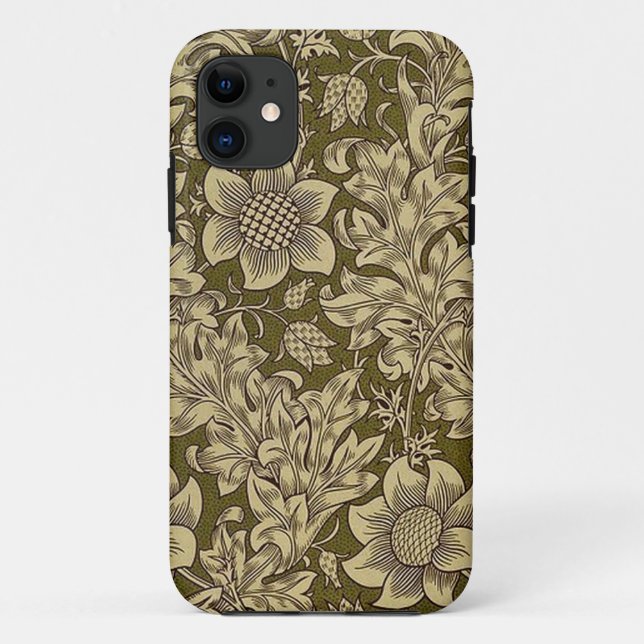 William Morris Textile Muster Iphone Case (Rückseite)