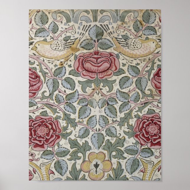 William Morris - The Rose Pattern Poster (Vorne)