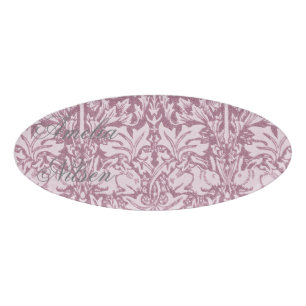 William Morris, The Strawberry dieb, überarbeitet, Namenschild