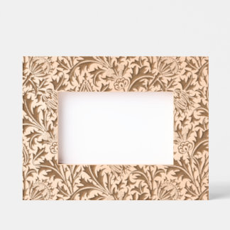 William Morris Thistle Sage Green Pattern Geätzte Rahmen