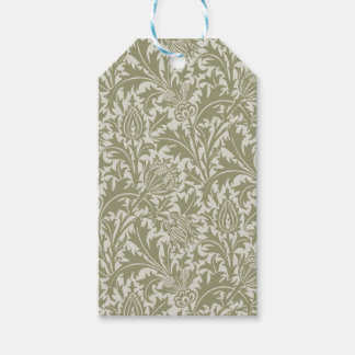 William Morris Thistle Sage Green Pattern Geschenkanhänger