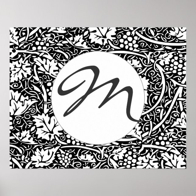 William Morris Traube Muster Wallpaper Poster (Vorne)