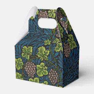William Morris Traube und Rebe Rot Grün Blau Geschenkschachtel