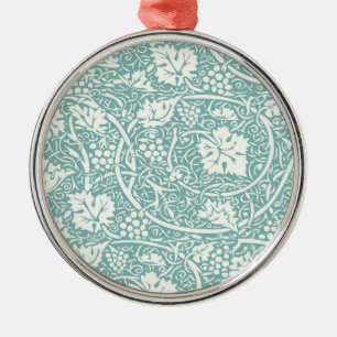 William Morris Traubenmuster Aquamarin Türkis Ornament Aus Metall