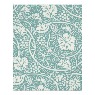 William Morris Traubenmuster Türkis Türkisblau Poster