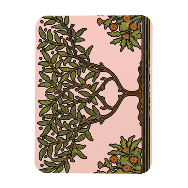 William Morris Tree Frieze Floral Wallpaper Magnet (Vertikal)
