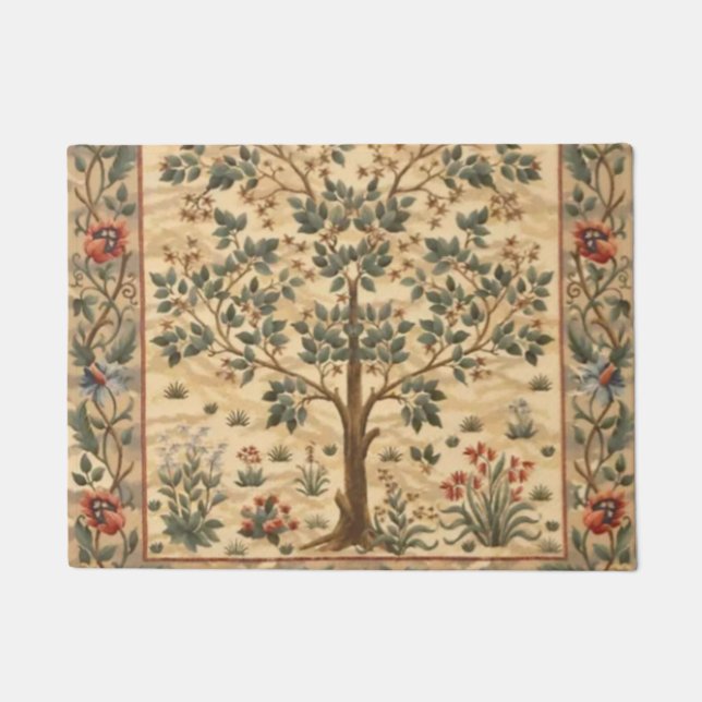 William Morris Tree of Life Fußmatte (Vorderseite)