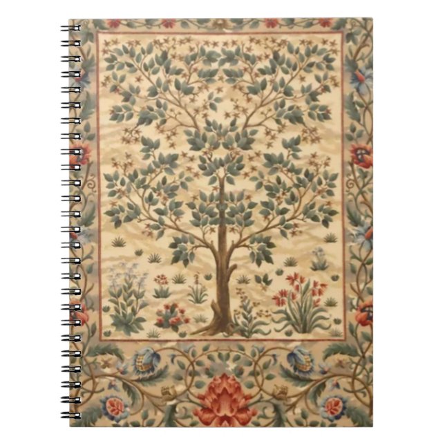 William Morris Tree of Life Notizblock (Vorderseite)