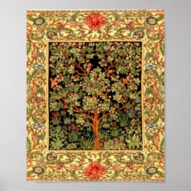 William Morris - Tree Of Life Pattern Poster (Vorne)