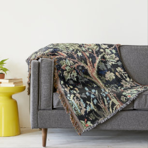 William Morris Tree of Life Throw Blanket Decke