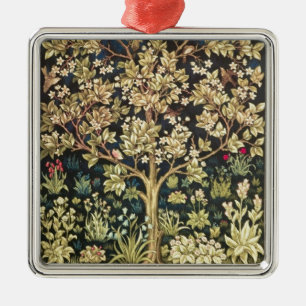 William Morris Tree of Life Vintag Pre-Raphaelite Silbernes Ornament
