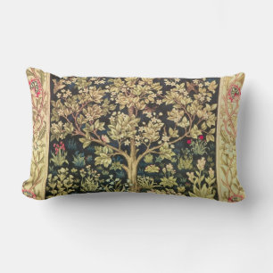 William Morris Tree of Life Vintage Art Lendenkissen