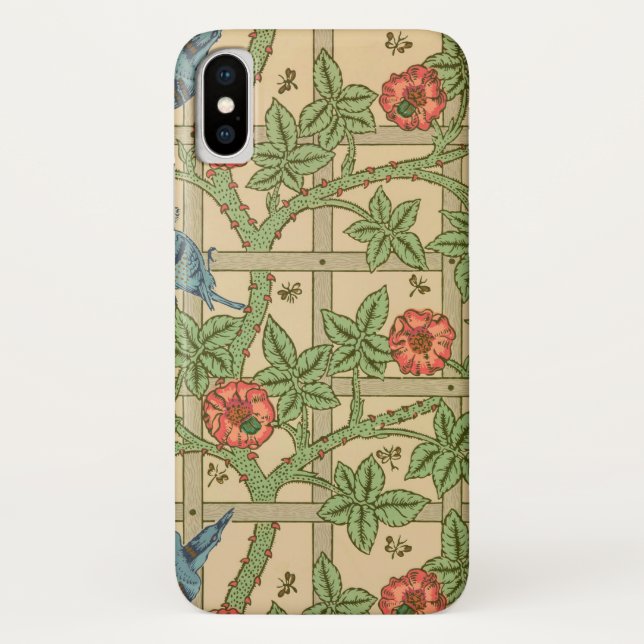 William Morris Trellis Classic Wallpaper Design Case-Mate iPhone Hülle (Rückseite)