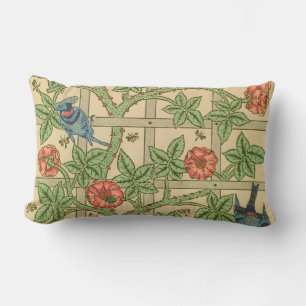 William Morris Trellis Classic Wallpaper Design Lendenkissen