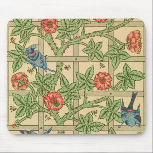 William Morris Trellis Classic Wallpaper Design Mousepad