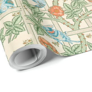 William Morris Trellis Victorian Wallpaper Geschenkpapier