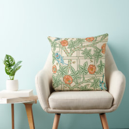 William Morris Trellis Victorian Wallpaper Kissen