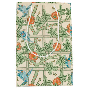 William Morris Trellis viktorianische Tapete Mittlere Geschenktüte