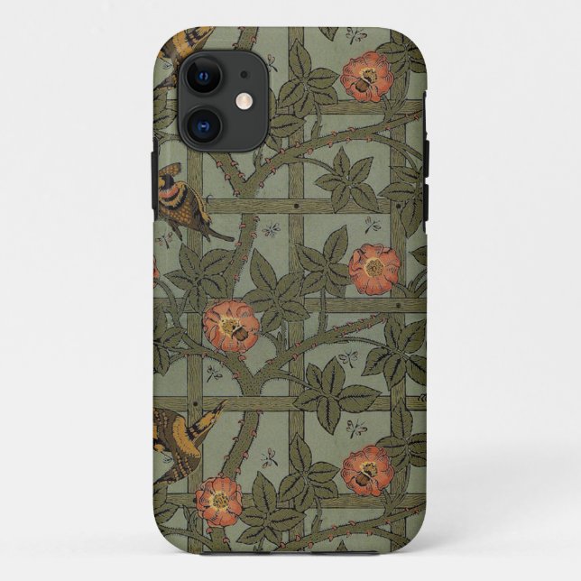 William Morris Trellis Wallpaper Art Case-Mate iPhone Hülle (Rückseite)