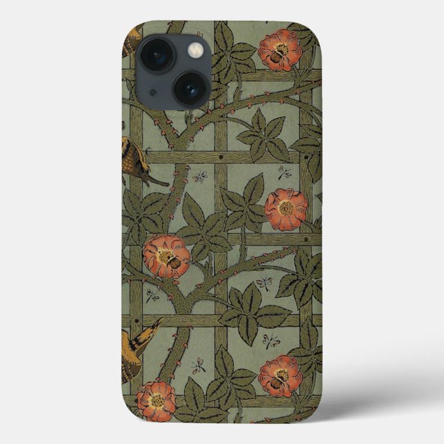 William Morris Trellis Wallpaper Art Case-Mate iPhone Hülle (Rückseite)