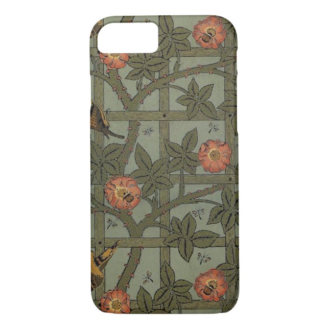 William Morris Trellis Wallpaper Art Case-Mate iPhone Hülle (Rückseite)