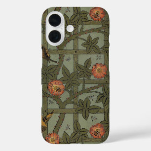 William Morris Trellis Wallpaper Art iPhone 16 Hülle
