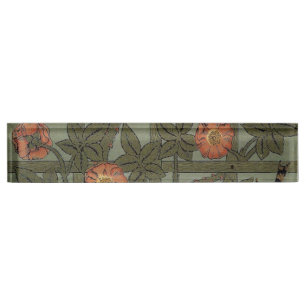 William Morris Trellis Wallpaper Art Namensplakette
