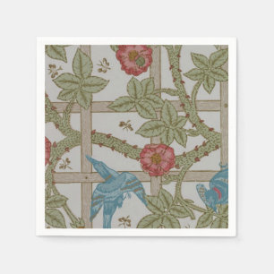 William Morris Trellis Wallpaper Art Serviette