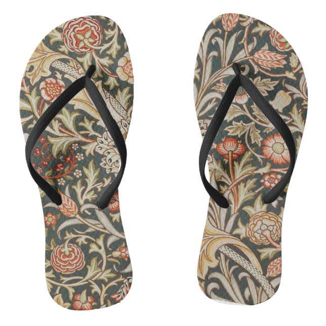 William Morris Trent Garden Blume Classic Botanic Flip Flops (Fußbett)