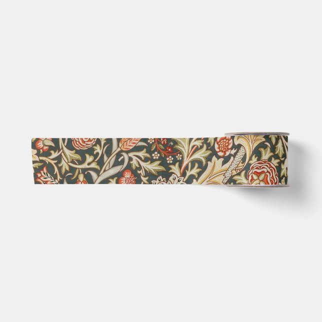 William Morris Trent Garden Blume Classic Botanic Satinband (Vorderseite)