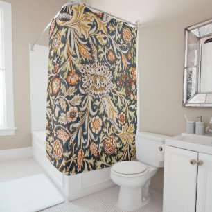 William Morris Trent Garden Blume Pattern Classic Duschvorhang