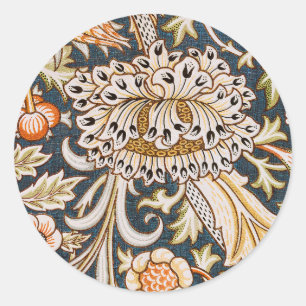 William Morris Trent Garden Blume Pattern Classic Runder Aufkleber