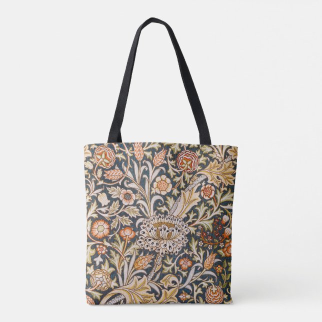 William Morris Trent Garden Blume Pattern Classic Tasche (Rückseite)