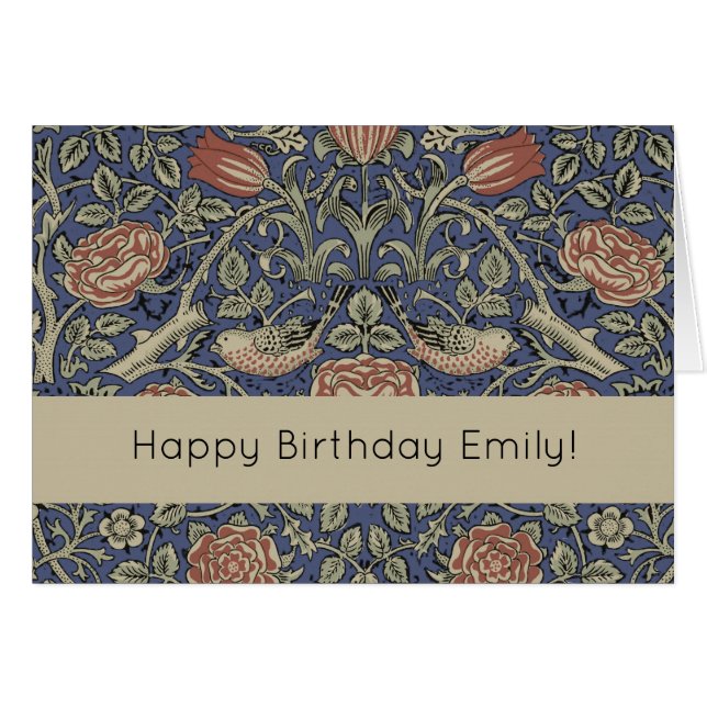 William Morris Tudor Fond d'écran Rose (Devant horizontal)