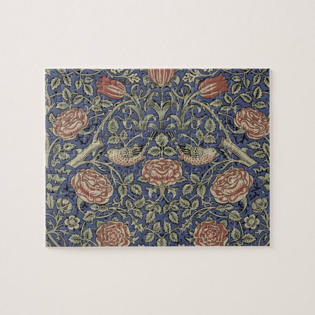 William Morris Tudor Rose Wallpaper (Horizontal)