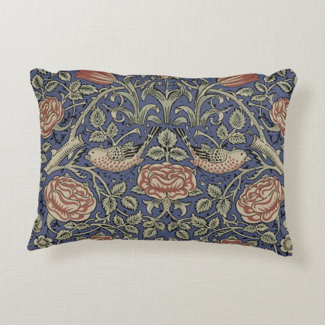 William Morris Tudor Rose Wallpaper Dekokissen (Rückseite)