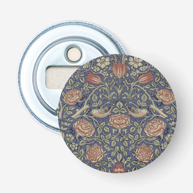 William Morris Tudor Rose Wallpaper Flaschenöffner (Vorderseite)
