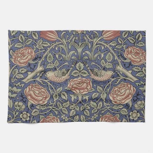 William Morris Tudor Rose Wallpaper Geschirrtuch (Horizontal)